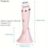 Nuakene 4-in-1 Rechargeable Electric Facial Cleansing Brush - Soft Bristle Brush, Silicone Facial Cleaner, Facial Massager, Rotating Base, Gentle Exfoliator, Deep Cleaning, Holiday Gift for Women