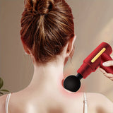Ultra-long Battery Life, Four Kinds Of Massage Heads Can Be Replaced With Massage Guns MINI Convenient TYPE-C Electric Massager, Six-speed Adjustable Mute Fascia Gun, Multi-function Button Fascia Gun.