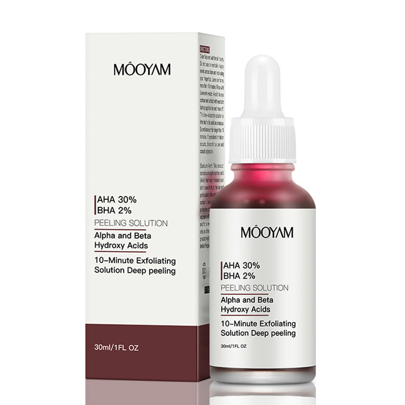 AHA 30% + BHA 2% Peeling Solutions, 30% AHA Glycolic Acid Peel With Lactic Acid Aloe Vera, Facial Exfoliator Exfoliating Peel Serum For Pimple Spot 1 Fl Oz