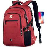 Laptop Backpack For Men Women, Business Travel Laptop Backpack With USB Charging Port, College Bag Daypack For Work, Business Computer Backpack Bag Fit 15.6 Inch Laptop