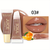 [Long-lasting Moisturizing Lip Oil Gloss] Beauty Natural Long-lasting Moisturizing Mirror Lip Oil Fruit Flavor Pouty Lip Moisturizing Water Gloss Lipstick