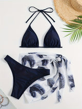 New Fashion Sexy Bikini Hot Spring Swimming Swimsuit for Women European And American Beach Split Two-piece Swimsuit for Women