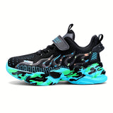 Casual Breathable Woven Shoes For Boys, Comfortable Lightweight Non Slip Low Top Running Shoes For Indoor Outdoor, All Seasons