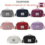 Large Capacity Travel Duffel Bag in Oxford Fabric, Portable Sports Gym Storage Bag, Weekend Overnight Bag for Women