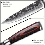 3-10pcs Stainless Steel Deluxe Kitchen Knife Set - Ergonomic Wooden Handle, Sharp Blade, Multi-Purpose, Portable for Home, Outdoor Camping, Dormitory, and More - Perfect for Chefs, Cooking Enthusiasts, and Foodies