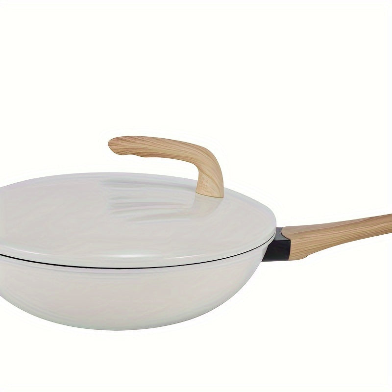 Premium Non-stick Pan Set-precision Cast Iron, Multi-layer Cooking Pot Gas And Induction Stove, Perfect Home Kitchen, With A Cover, Solid Wood Handle, Can Cook Soup And Pancake Stew Meat To Meet Different Cooking Needs