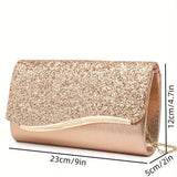 Elegant Ladies Clutch Bag - Sparkling Crystal Evening Purse - For Weddings, Proms & Gatherings - Chic Party Accessory - Perfect Gift for Women