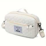 Large Capacity Travel Duffel Bag in Oxford Fabric, Portable Sports Gym Storage Bag, Weekend Overnight Bag for Women