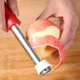 KITEOAGE Stainless Steel Fruit Corer & Peeler - Durable, Easy-to-Use Apple and Pear Core Remover for Kitchen Use