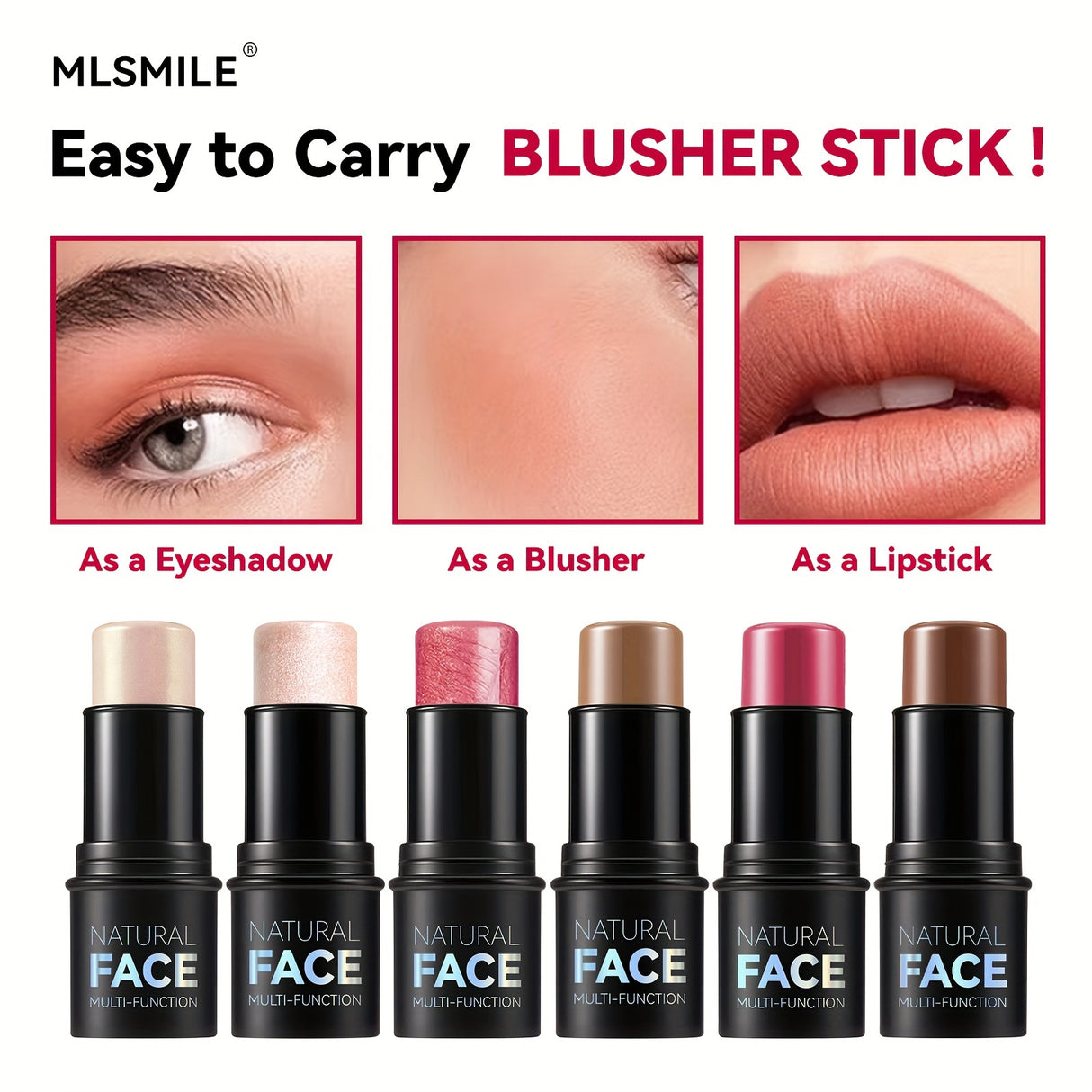 3-Piece Makeup Trio Set - Creamy Blush, Radiant Highlighter & Defined Contour - Waterproof, Long-Lasting Formula - Perfect Gift for Mothers Day & Beyond