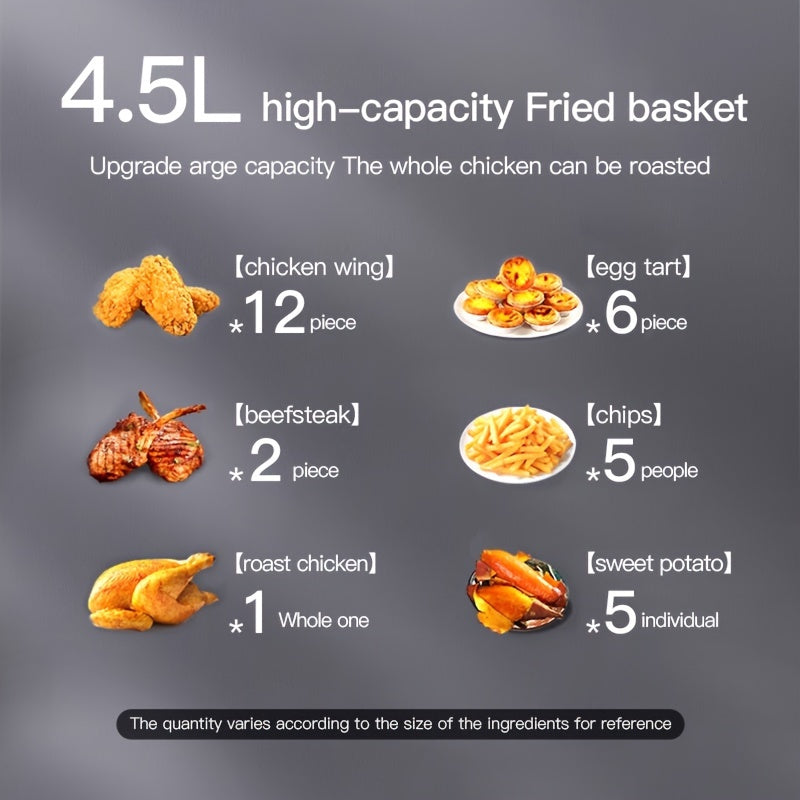 Air Fryer, Fully Automatic Multi-functional Touch Screen, Large Capacity French Fries Machine