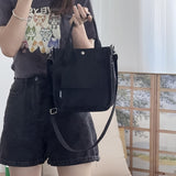 Mini Canvas Tote Bag With Top Handle, Multi Pockets Crossbody Bag, Portable Lunch Box Storage Bag