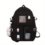 Women's Travel Backpack Women's Multi-Pocket Waterproof College School Bag Transparent Bag Large Capacity Laptop Backpack Reinforcement