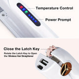 1pc Portable Wireless Hair Straightener, Mini USB Charging Clamp Bangs, 2500mAh Battery Capacity, Ceramic Glaze Coating Perm Does Not Hurt Hair, Curling And Straightening Dual-purpose Small Hair Straightener