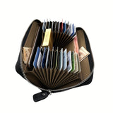 Men's Genuine Leather Handbag With Slots For Cards, Portable Lightweight Clutch Bag For Daily Commute & Going Out