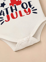 My 1st 4th of July Baby Girl Clothes Newborn Independence Day Outfits Infant Ruffle Romper + Short Jean Skirt + Headband 0-18 Months, for Outdoor