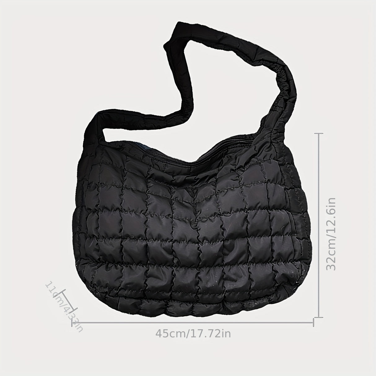 Large Capacity Quilted Tote Bag, Fashion Padded Shoulder Bag, Women's Cute Handbag, Crossbody Bag & Hobo Purse