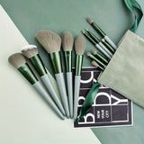 13 PCS Makeup Brushes Set Soft And Fine Artificial Fibers Eye Shadow Foundation Blush Powder Blending Beauty Make Up Tools With Bag Perfect Birthday Gift For Mother Women
