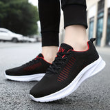 Breathable and Durable Men's Running Shoes with Shock Absorption and Lace-Up Design for Outdoor Activities