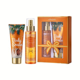 2pcs/set, 100g Fragrance Body Lotion And 4.06oz Body Mist Set, Gift For Women, Deeply Moisturizing And Nourishing Body Skin With Plant Squalane