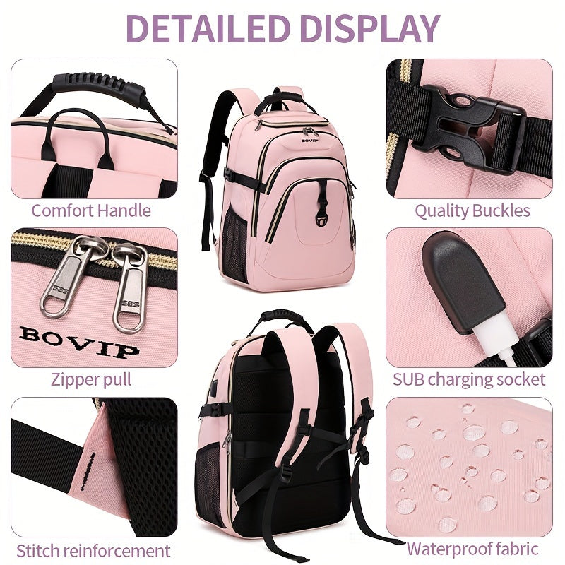 Waterproof Student Backpack, Travel Laptop Backpack, Business Durable Backpack for 17 inch Laptop, Duffel Bag, School Bag (Unisex)