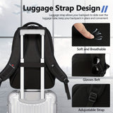 Laptop Backpack for Men Women, Business Travel Laptop Backpack with USB Charging Port, College Bag Daypack for Work, Business Computer Backpack Bag Fit 15.6 Inch Laptop (Black, Blue, Light Grey 15.6 Inch)