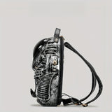 Personality Cobra Shape Backpack Funny Weird Punk Backpack American Street School Bag Men's And Women's Fashion Unique Specialty-shaped Biker Backpack Alien Vs. Predator Street Punk Unisex Backpack