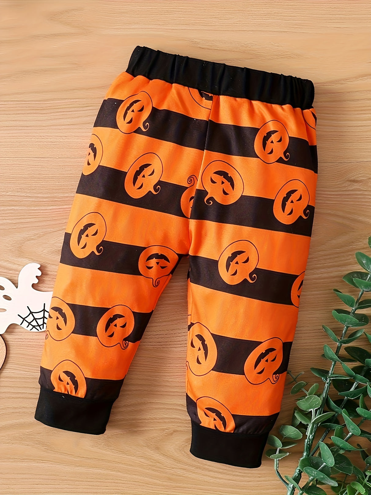 Toddler's Delightful Pumpkin Halloween Outfit - Soft Short Sleeve T-Shirt, Comfortable Pants Set - Adorable Baby Boy Fall Clothes for First Halloween Celebration