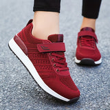 Women's Breathable Mesh Running Shoes - Lightweight, Non-Slip Sole for Casual & Walking, Fashionable Solid Color, Soft Bottom, New Model