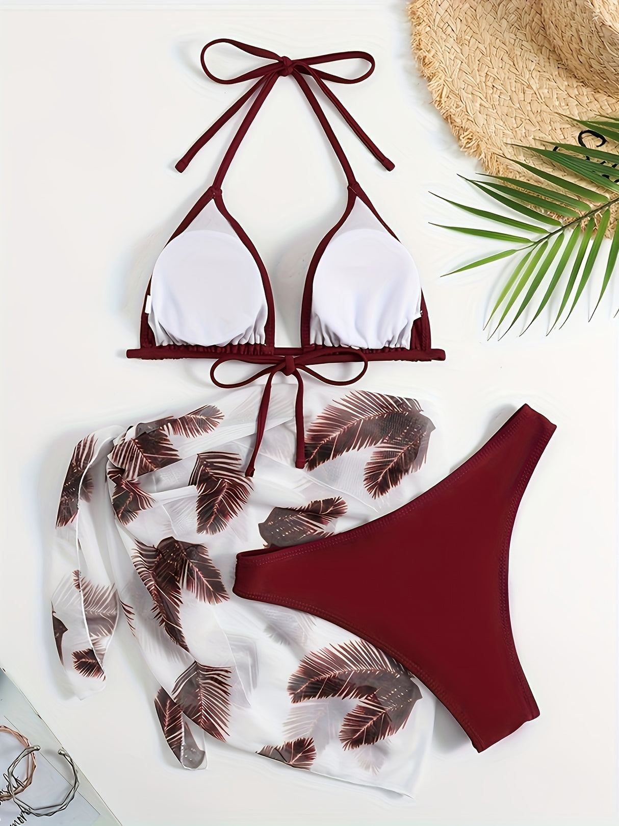 New Fashion Sexy Bikini Hot Spring Swimming Swimsuit for Women European And American Beach Split Two-piece Swimsuit for Women