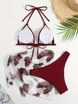 New Fashion Sexy Bikini Hot Spring Swimming Swimsuit for Women European And American Beach Split Two-piece Swimsuit for Women