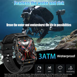 Stylish Multi-Function Smart Watch - Wrist Watches with 1.96" HD Display, 3ATM Waterproof, Wireless Call, Multi Sports Modes, Period Reminder, Weather Forecast, Sleep Monitoring, Sports Pedometer for Android and IOS Devices