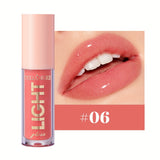 12 Colors Pearlescent Moisturizing Lip Gloss - Lustrous Mirror Nude Lip Stain with Natural Lip Oil for Valentine's Day Gifts