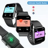 Smart Watch (Answer/Make Call), 1.85" Smart Watches for Men Women Waterproof, 100+ Sport Modes, Fitness Activity Tracker, Health Sleep Monitor, Pedometer, Smartwatch for Android iOS