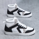 Men's Minimalist Ankle Top Skate Shoes, Wear-resistant Non-Slip Casual Shoes For Youth