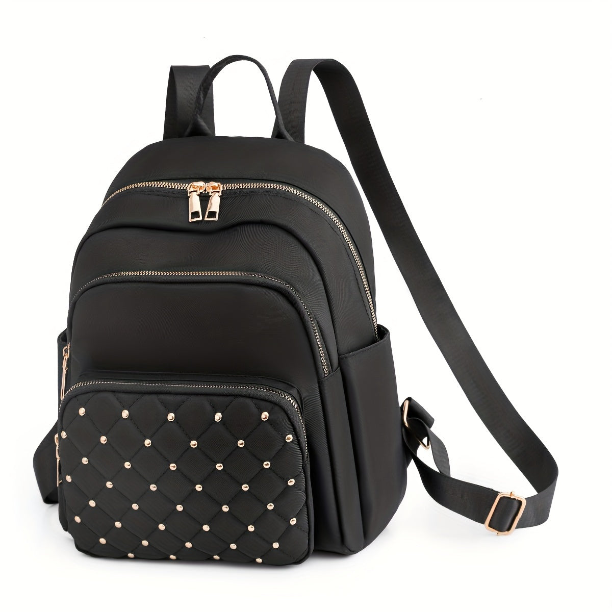 Quilted Convertible Backpack Purse, Anti-Theft Two-Way Daypack, Women's Travel & School Bag