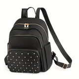 Quilted Convertible Backpack Purse, Anti-Theft Two-Way Daypack, Women's Travel & School Bag