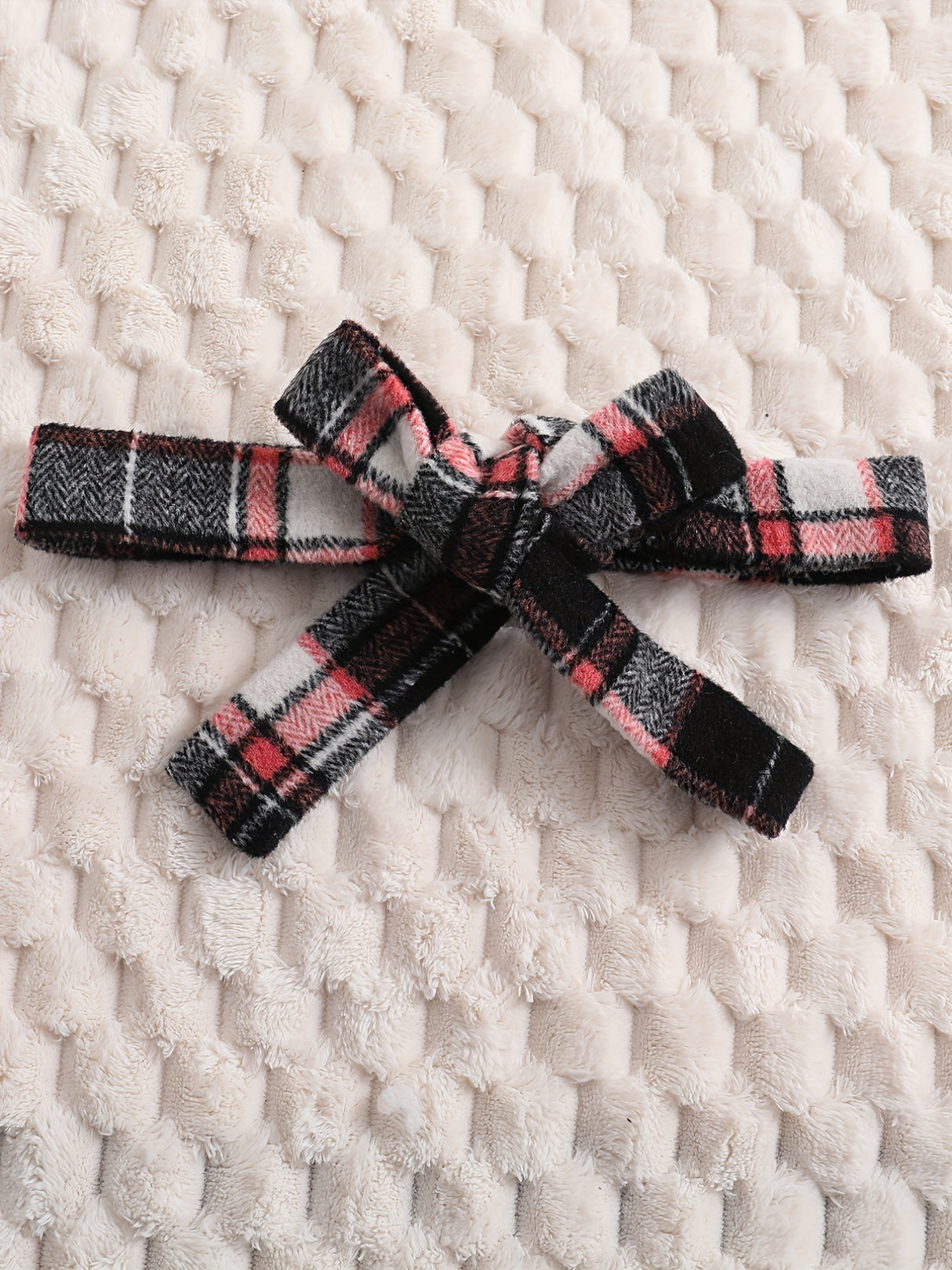 Girl's Trendy 3pcs, Ribbed Long Sleeve Top & Hat & Belted Skirt Set, Plaid Pattern Casual Outfits, Kids Clothes For Spring Autumn