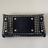 Mini Rivet Belt Bag - Edgy Punk Rock Inspired Design, Compact Waist Pouch Phone Holder, Adjustable Strap for Customized Fit - Elevate Your Style with This Fashionable Accessory for Outfit Enhancement