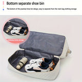 Large Capacity Travel Duffel Bag in Oxford Fabric, Portable Sports Gym Storage Bag, Weekend Overnight Bag for Women