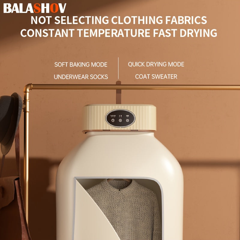Portable Clothes Dryer, Mini Dryer Machine With Timing Function Equipped - Compact And Convenient Drying Solution For Apartment, Dorm, RV - Quick And Easy To Use Compact Dryer Machine With Dryer Bag For Delicate Garments, Und