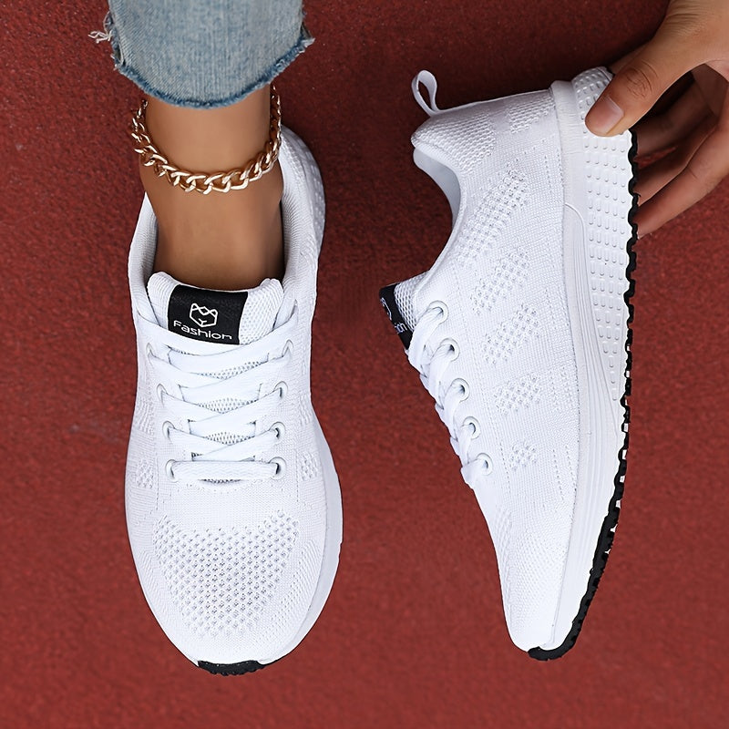 Comfortable Fabric Upper Summer Running Shoes for Women - Lightweight, Stabilizing, and Breathable - Perfect for Jogging, Tennis, and Everyday Wear