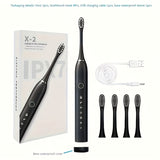 Electric Toothbrush With 6 Modes And A Smart Timer, Suitable For Both Men And Women, Rechargeable USB Electric Toothbrush, Whitening Oral Hygiene, 4/8 Replacement Heads, Sensitive Gums And Teeth Special Soft Toothbrush