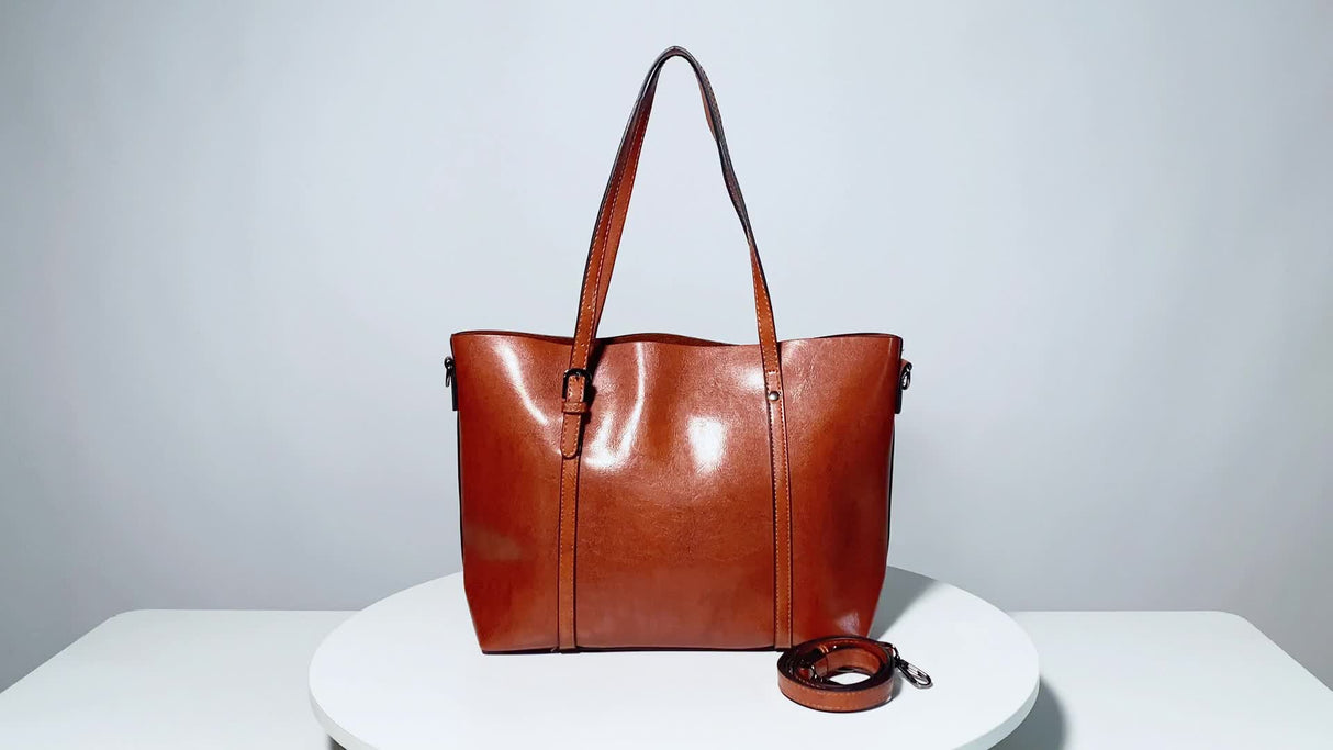 Luxurious Retro Tote Handbag - Women's Large Capacity Multi-Pocket Casual Shoulder Bag with Adjustable Strap, Perfect Mother's Day Gift - Soft, Stylish, and Spacious Purse for Ladies on Sale