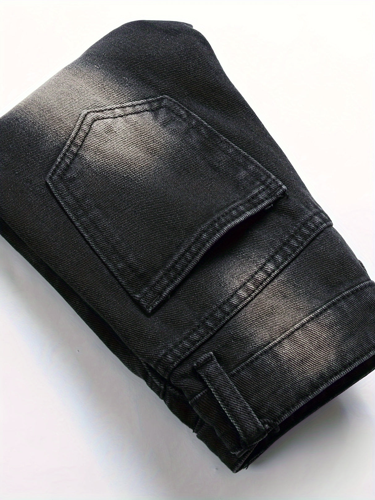 Boys Spider Web & Bone Print Slim Straight Denim Jeans, Streetwear Jeans, Boys Clothes For All Seasons