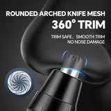 4-in-1 Multi-Functional Electric Shaver - Electric Razor with USB Rechargeable, Aluminum Body, Sideburns Trimmer, Eyebrow Trimmer, Nose Hair Trimmer, Base and Advanced Cordless Design for Easy Use