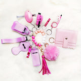 12 Pcs Safety Keychain Set for Women, Self-Defense, Multi-Functional
