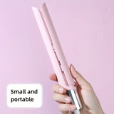 Mini 2 In 1 Hair Straightener Tourmaline Ceramic Straight Plate Clip Smart Constant Temperature Portable Curling Iron For Straightening And Slightly Curling Hair