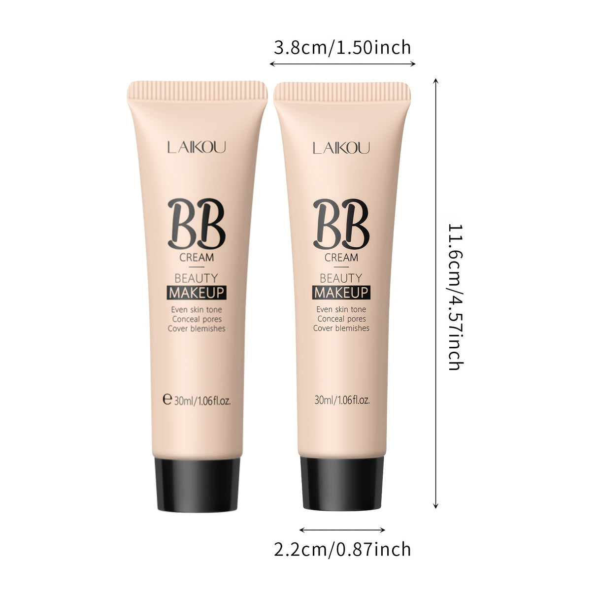 Buy 1 Take 1 - LAIKOU Long Wearing BB Cream, Waterproof Hides Pores