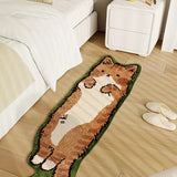 1pc Extra Large Adorable Cat Rug - Luxuriously Soft & Non-Skid, Vibrant Cartoon Animal Pattern for Indoor Bedrooms - Durable, Stylish Accent Carpet Mat